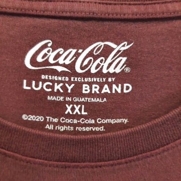 Lucky Brand  Coca-Cola Cherry Coke men’s t-shirt sz XXL _ licensed authentic vtg - Picture 3 of 6